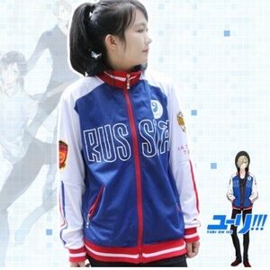 Anime Yuri On Ice. Yuri Plisetsky‎ Cosplay Coat Yuri. Size M/L